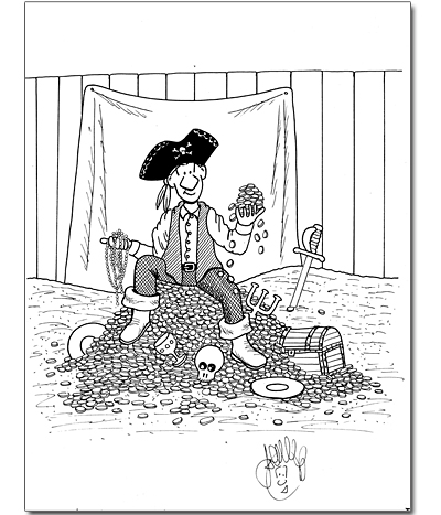Pirate Gold Original Art